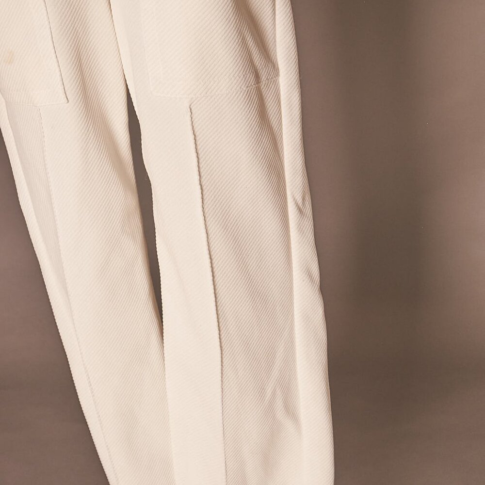1970s White Butterfly Collar Disco Jumpsuit